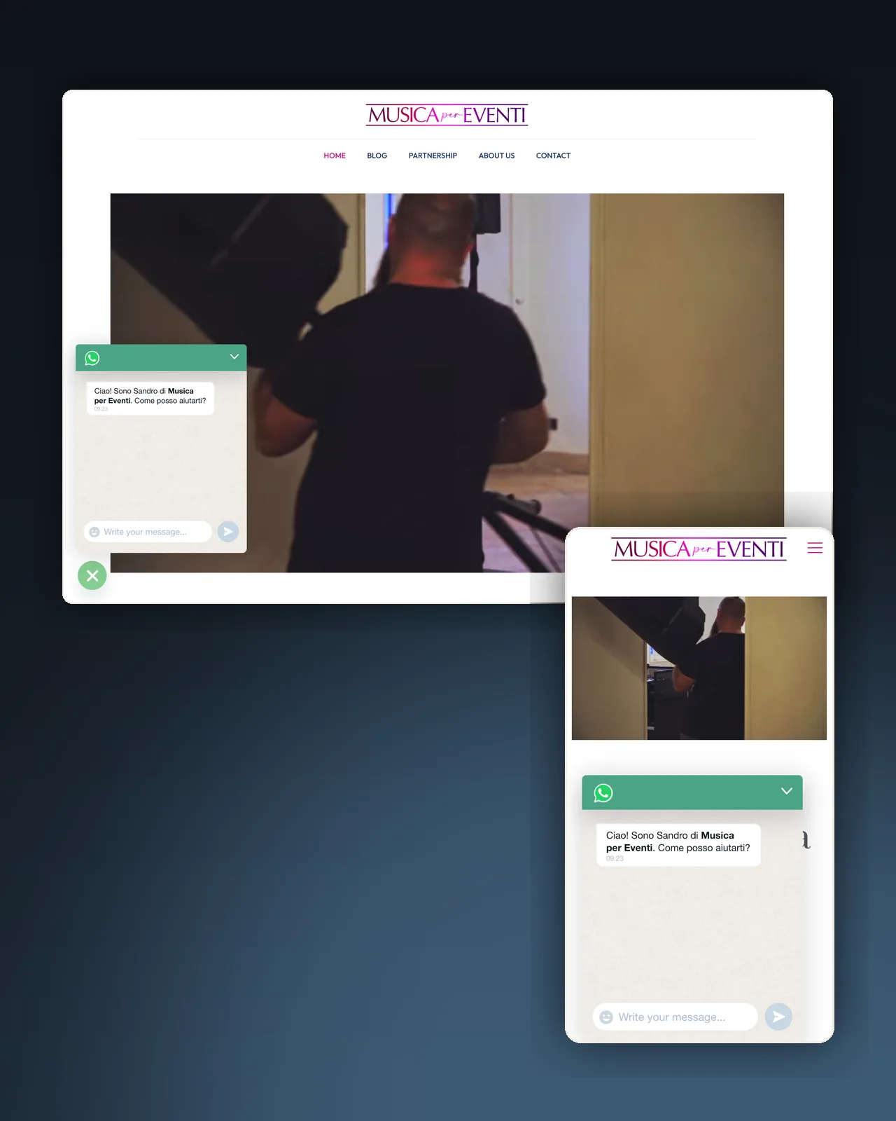 Musica per Eventi — anteprima del progetto